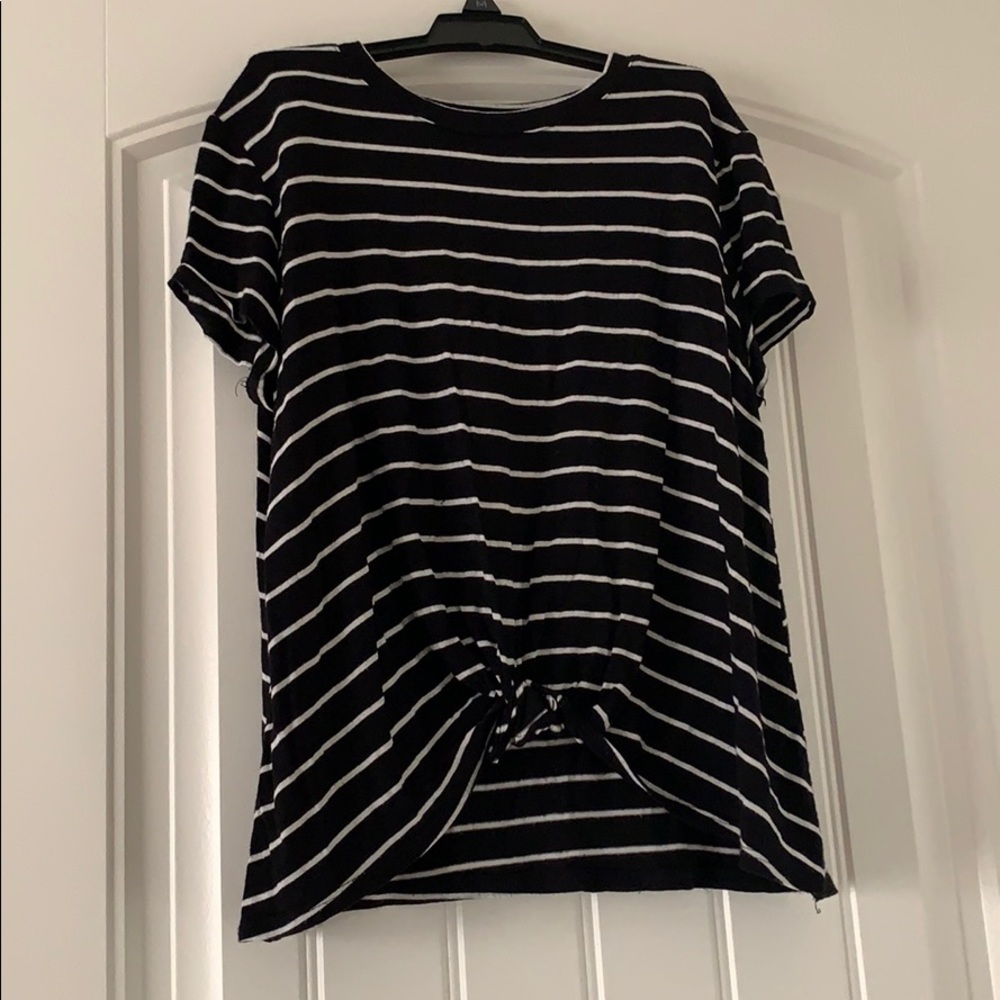 LOVE ON TAP black white striped T-Shirt